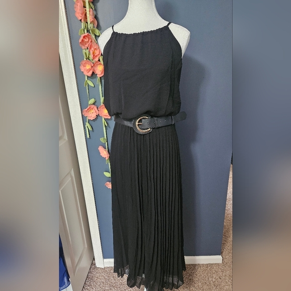 NWT City Chic Halter Pleat Midi Dress Plus Size 22W - Picture 1 of 10